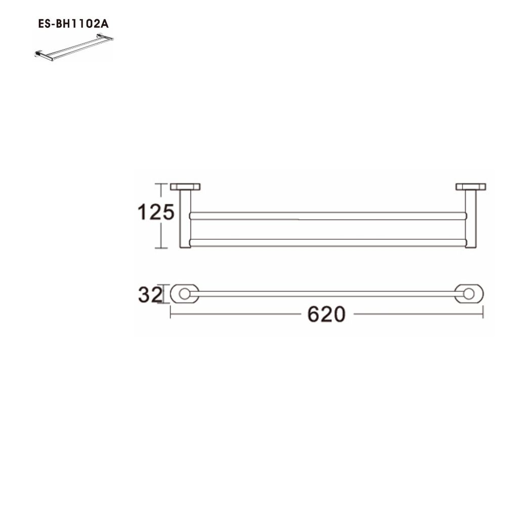 Thanh treo khăn Esslinger ES-BH1102 - Ảnh 3