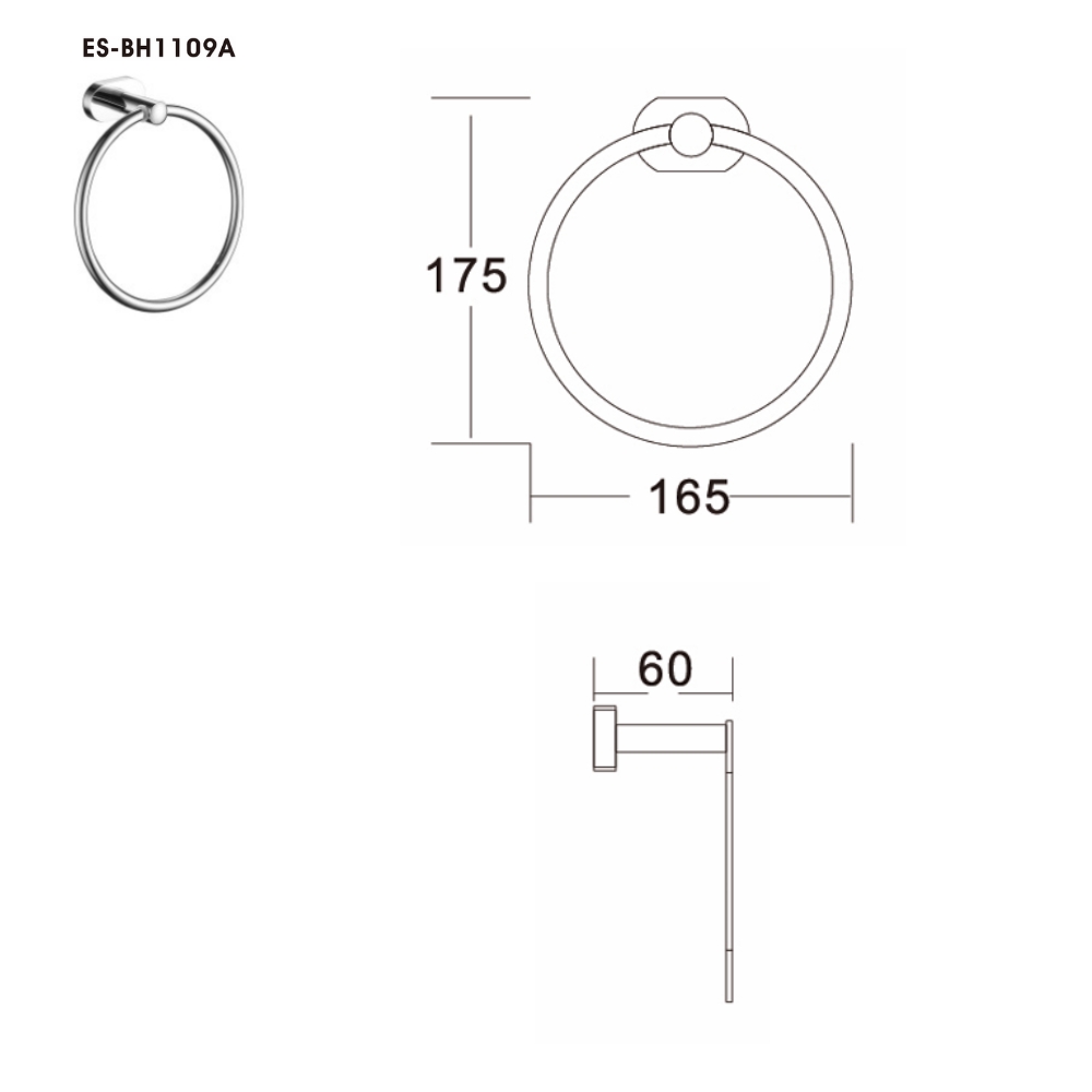 Vòng treo khăn Esslinger ES-BH1109 - Ảnh 3