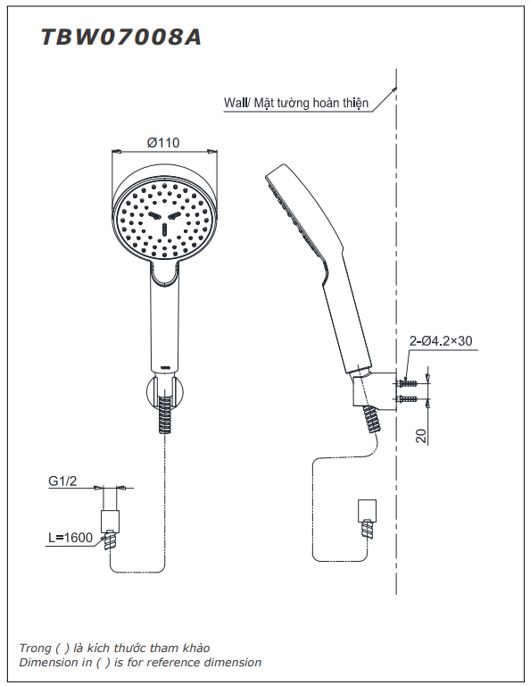 Bát sen cầm tay TBW07008A cao cấp, chính hãng | TOTO - Ảnh 2