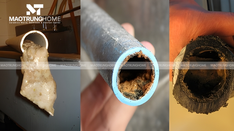 Cặn bẩn trong đường ống cấp nước làm bồn cầu kêu to