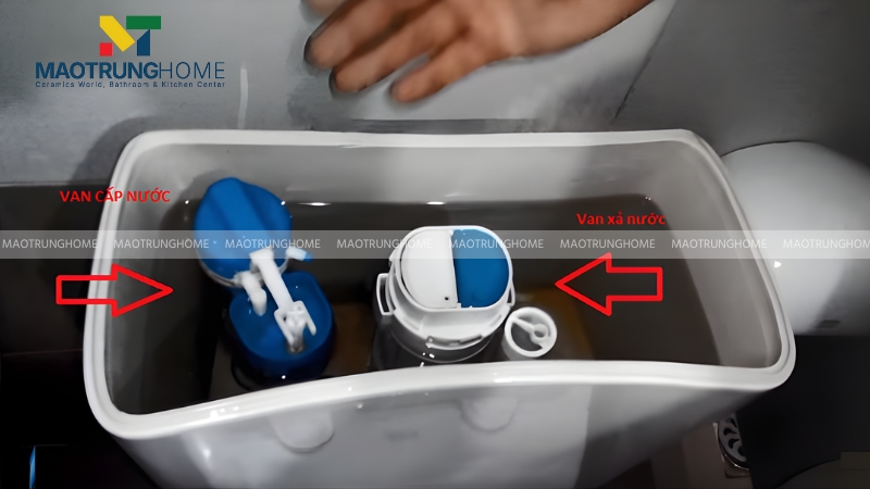 Bồn cầu kêu to do van cấp nước bị bẩn