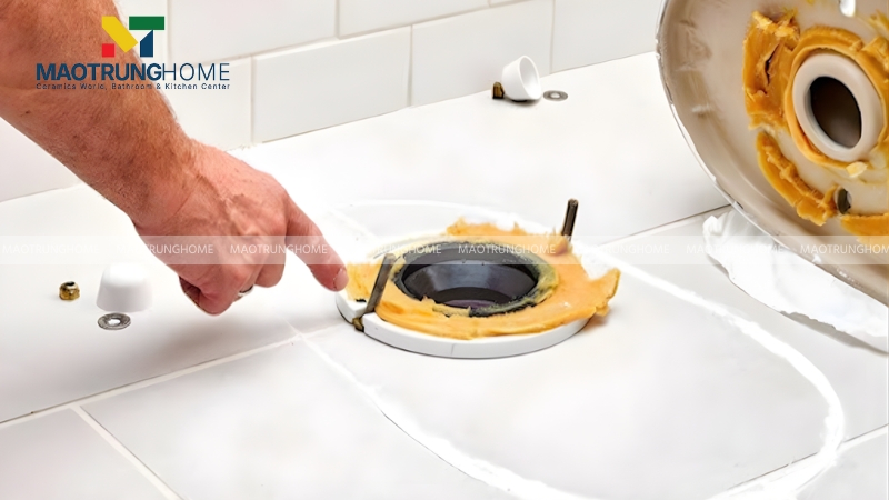 Bồn cầu kêu to do gioăng cao su bị lão hóa