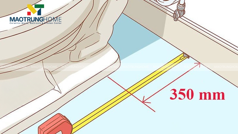 Khoảng cách ở hai bên hông cần đảm bảo tối thiểu 400mm