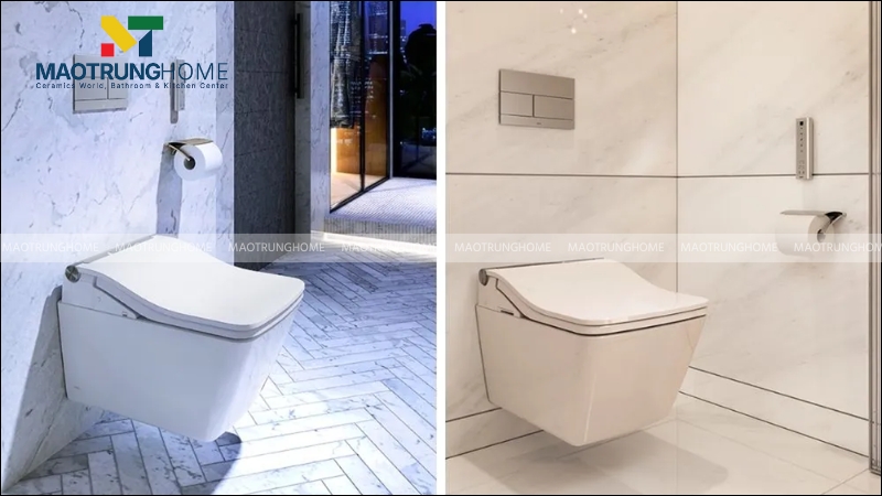 Chiều cao tiêu chuẩn của bồn cầu TOTO thường từ 380mm đến 400mm