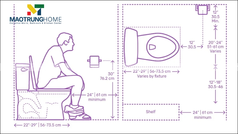 Chiều cao phù hợp giúp việc đứng lên, ngồi xuống dễ dàng
