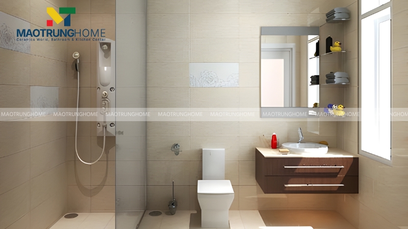 Mẫu bồn cầu cho không gian phòng tắm dưới 3m²