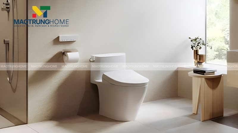 Đối với bồn cầu đặt sàn (1 khối, 2 khối)