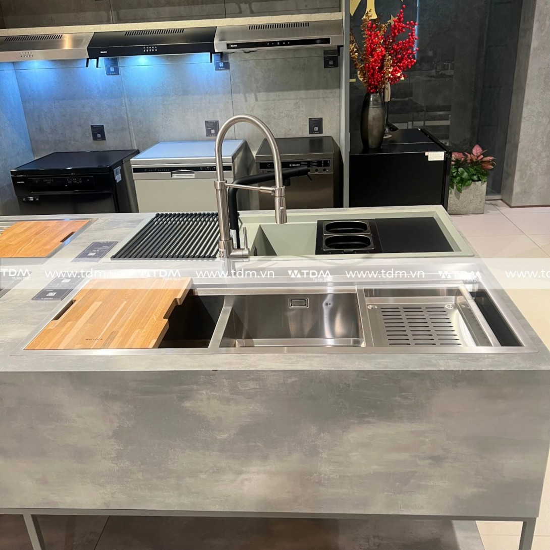 chậu Rửa Chén Bát Malloca MS 1162R Inox 304 2 Hộc 1 Cánh - Ảnh 4