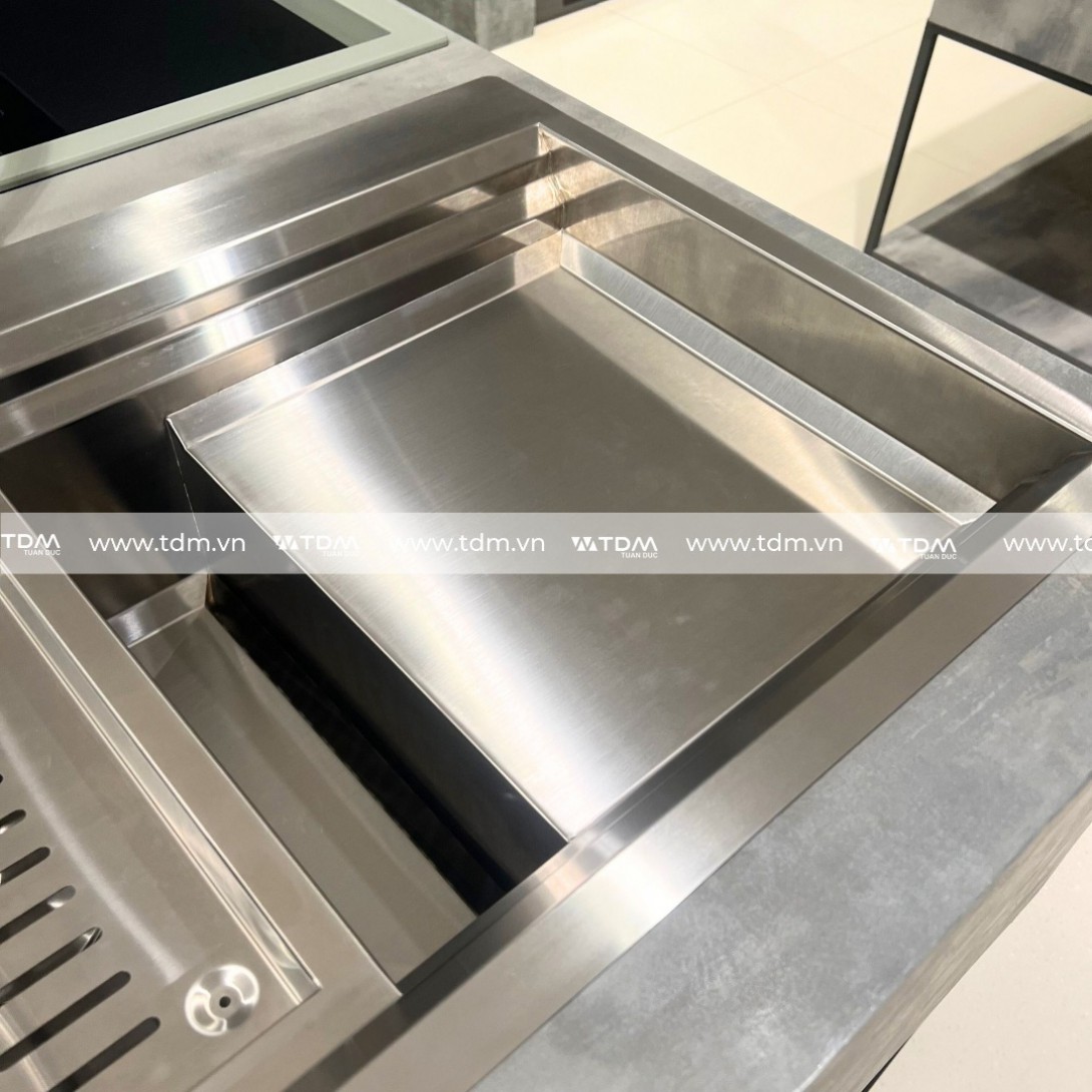 chậu Rửa Chén Bát Malloca MS 1162R Inox 304 2 Hộc 1 Cánh - Ảnh 7