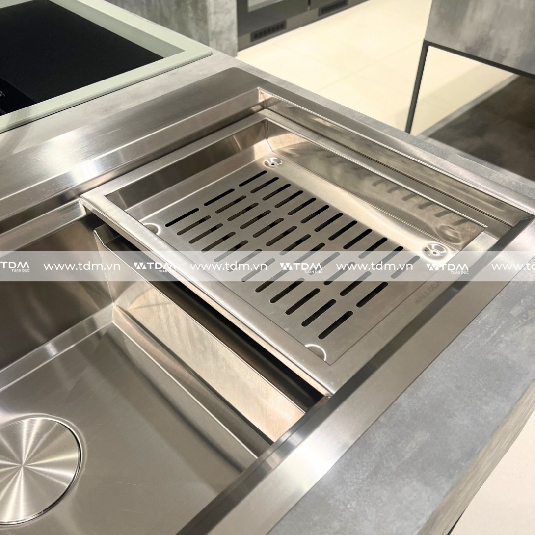 chậu Rửa Chén Bát Malloca MS 1162R Inox 304 2 Hộc 1 Cánh - Ảnh 8