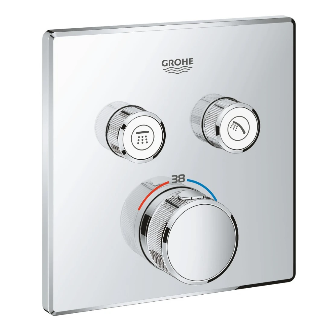 Mặt Bộ Trộn Ổn Nhiệt Grohe 29124000 Grohtherm Smartcontrol Thermostat 2 Chế Độ - Ảnh 2