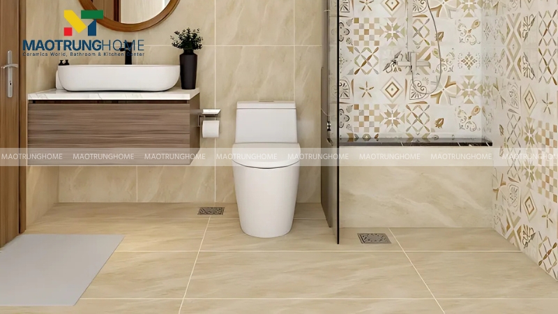Bạn nên lát gạch sàn chống trơn trượt để đảm bảo an toàn