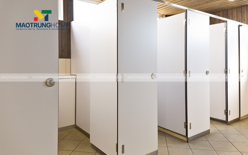 Nhà vệ sinh có phân khu vực riêng biệt