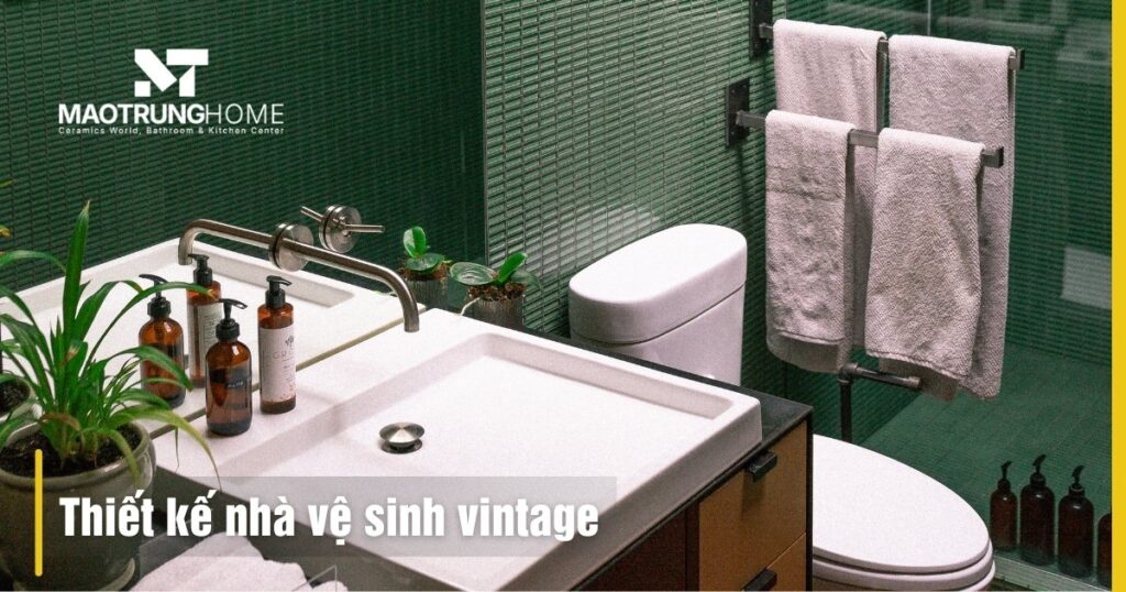 Mẫu thiết kế nhà vệ sinh vintage