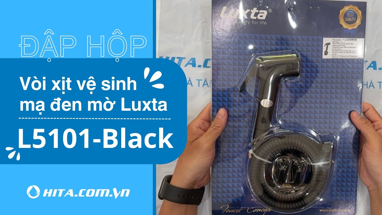 Vòi xịt vệ sinh Luxta L5101-Black