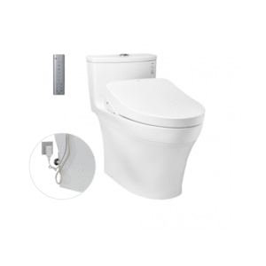 Bồn cầu xí bệt một khối kèm nắp rửa điện tử WASHLET dòng S7 MS885DW11 cao cấp, chính hãng | TOTO