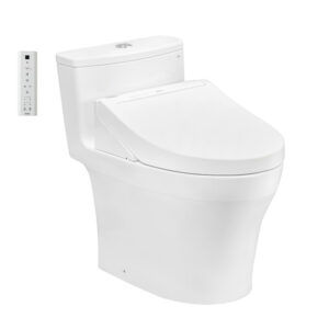 Bồn cầu một khối kèm nắp rửa điện tử WASHLET dòng C5 MS885CDW15 cao cấp, chính hãng | TOTO