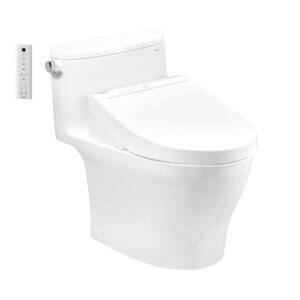 Bồn cầu một khối kèm nắp rửa điện tử WASHLET dòng C5 MS887CRW15 cao cấp, chính hãng | TOTO