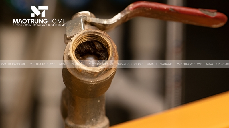 Xử lý nguyên nhân van cấp nước bị bám cặn bẩn