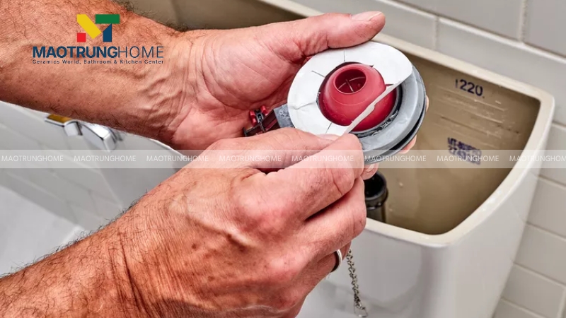 Xử lý nguyên nhân gioăng cao su của van xả bị mòn