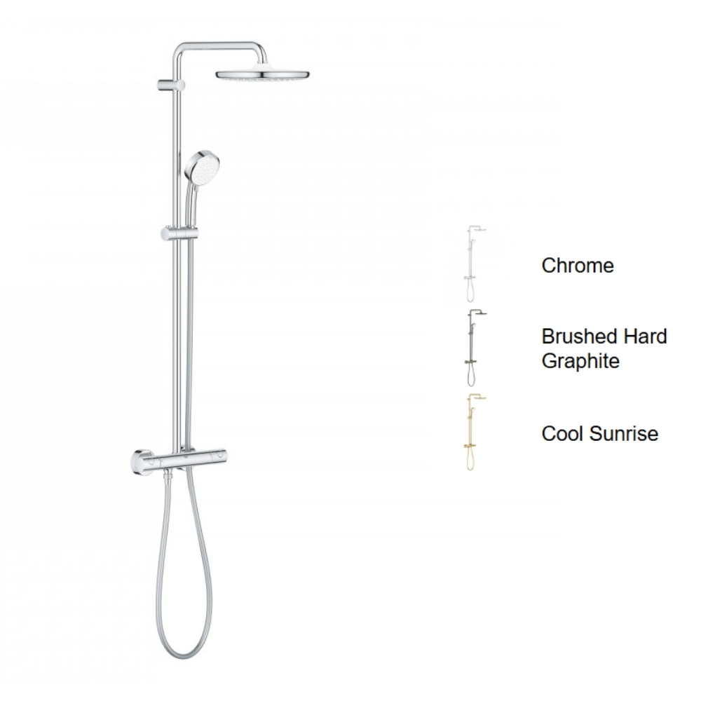Bộ cây sen tắm ổn nhiệt Tempesta Cosmopolitan 250 GROHE 26670000 - Ảnh 2