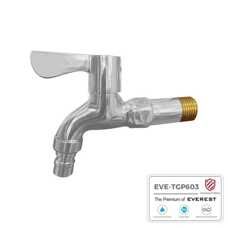 Vòi hồ đồng thau mạ chrome EVE-TGP603