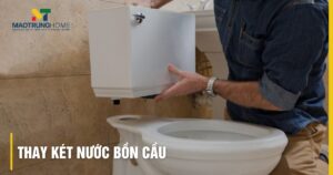 Thay két nước bồn cầu 2 khối tại nhà: Hướng dẫn 9 bước