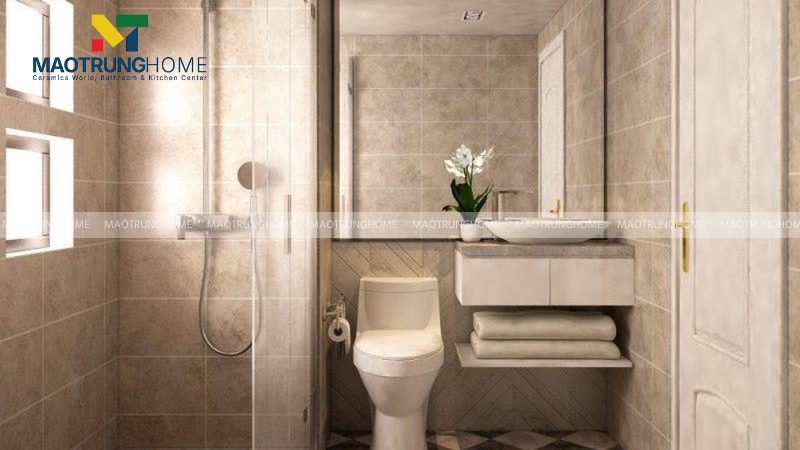 Mẫu phòng tắm diện tích vừa (4m² - 8m²)