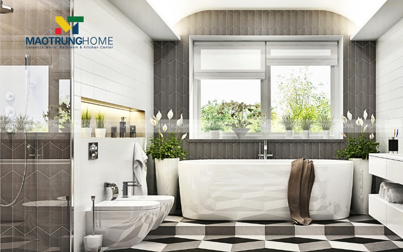 Hình ảnh mẫu nhà vệ sinh không có vách ngăn