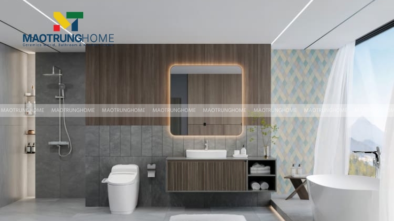 Sự kết hợp độc đáo của phong cách hiện đại với vật liệu gỗ và bê tông