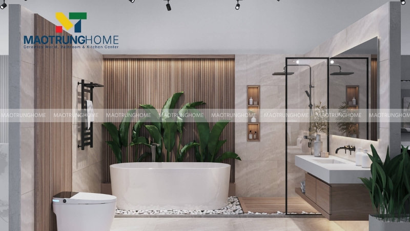 Gợi ý thiết kế nội thất phong cách hiện đại với vật liệu gỗ và bê tông