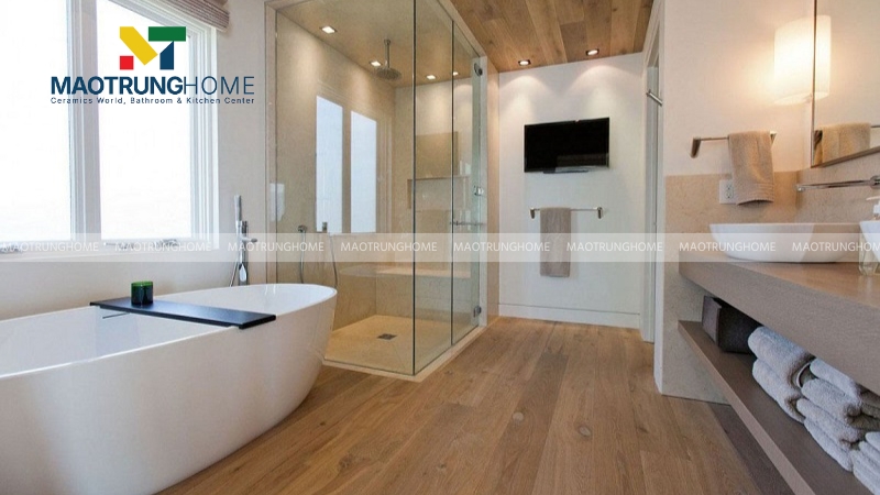 Tối ưu ánh sáng và không gian trong thiết kế cho nhà vệ sinh rộng, biệt thự