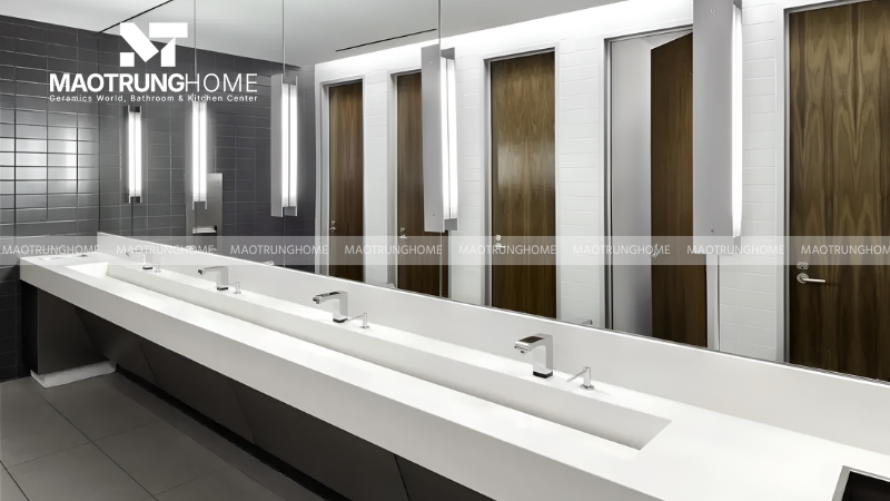 Thiết kế nhà vệ sinh nhà hàng phong cách hiện đại (Mẫu 2)