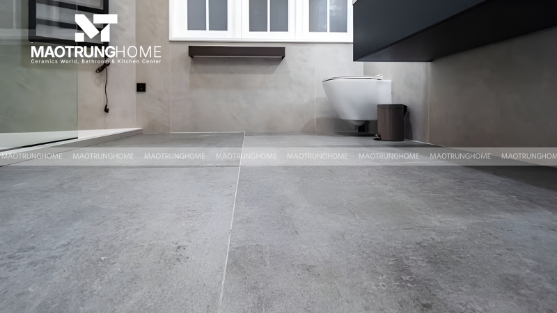 Gạch lát sàn: ưu tiên chống trơn trượt và dễ vệ sinh