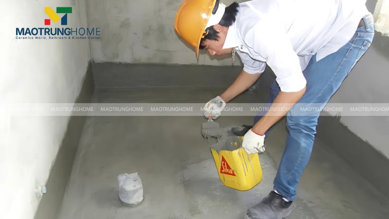 Thi công lớp chống thấm chính