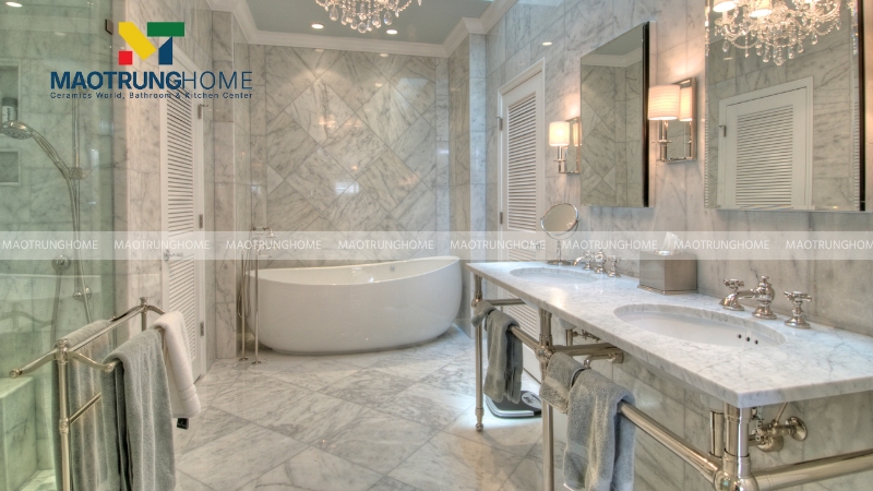 Thiết kế nhà vệ sinh và nhà tắm riêng: Phong cách sang trọng (Mẫu 3)