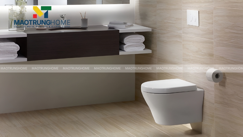 Phân khúc bồn cầu treo tường trung và cao cấp: INAX, American Standard