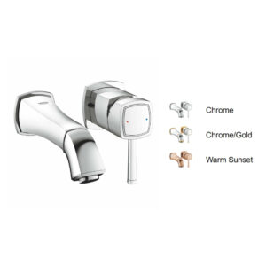 Vòi Lavabo nóng lạnh gắn tường 2 lỗ Grandera GROHE 19929000