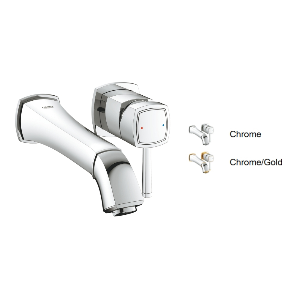 Vòi Lavabo nóng lạnh gắn tường 2 lỗ Grandera GROHE 19930000