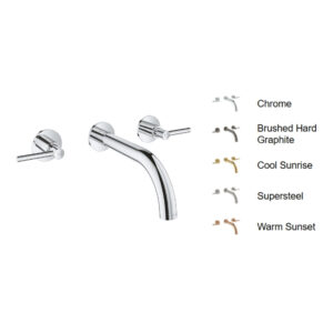 Vòi Lavabo nóng lạnh gắn tường 3 lỗ Atrio GROHE 20169003