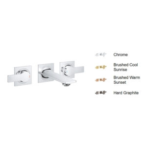 Vòi Lavabo nóng lạnh gắn tường 3 lỗ Allure GROHE 20189002