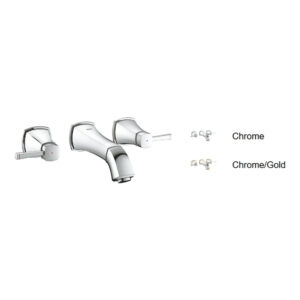 Vòi Lavabo nóng lạnh gắn tường 3 lỗ Grandera GROHE 20414000