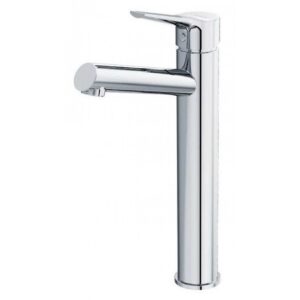 Vòi Lavabo Caesar B191C nóng lạnh cổ cao Xả Nhấn