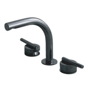 Vòi Lavabo COTTO CPF202A#BN2 Nóng Lạnh Màu Đen Quil 3 Lỗ