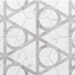 Gạch APE Carrara Hexagon Flow 17,5x20