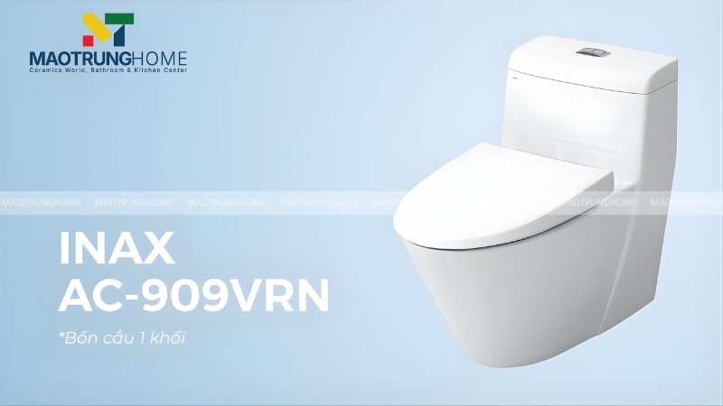 Mẫu bồn cầu INAX AC-909VRN với công nghệ Aqua Ceramic hiện đại