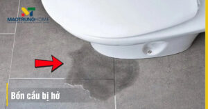 Bồn cầu bị hở chân