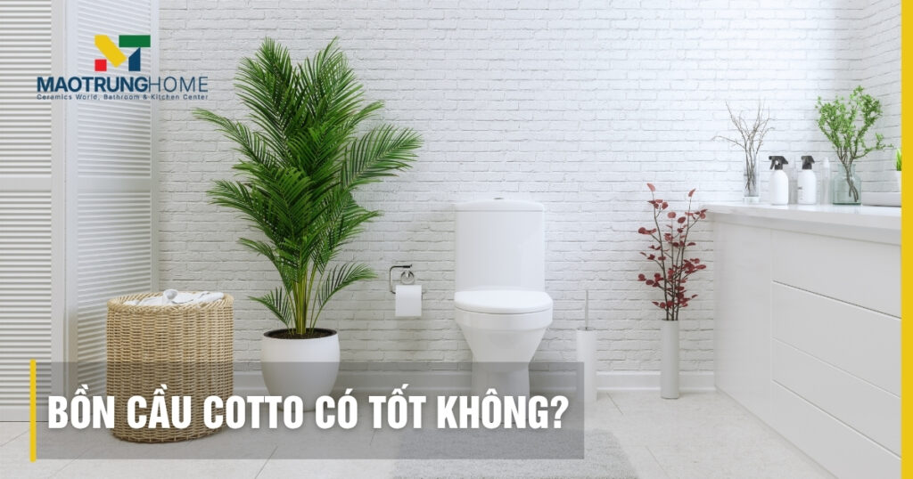 Bồn cầu Cotto có tốt không: Đánh giá chất lượng, ưu nhược điểm
