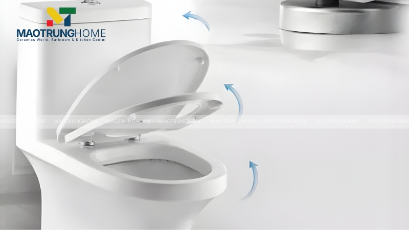 Nắp đóng êm sẽ phù hợp cho gia đình có người già và trẻ em