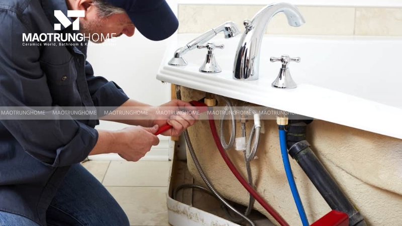 Đấu nối nguồn điện cho bồn tắm massage